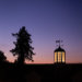 Cupola at dusk over Elgar Cottage, luxury Ross-on-Wye holiday cottages, close to the Forest of Dean